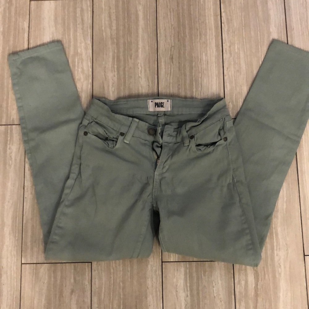 PAIGE light green/ blue skinny jeans size 25